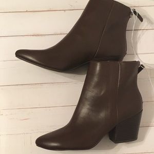 Brown Ankle Boots, Size 9